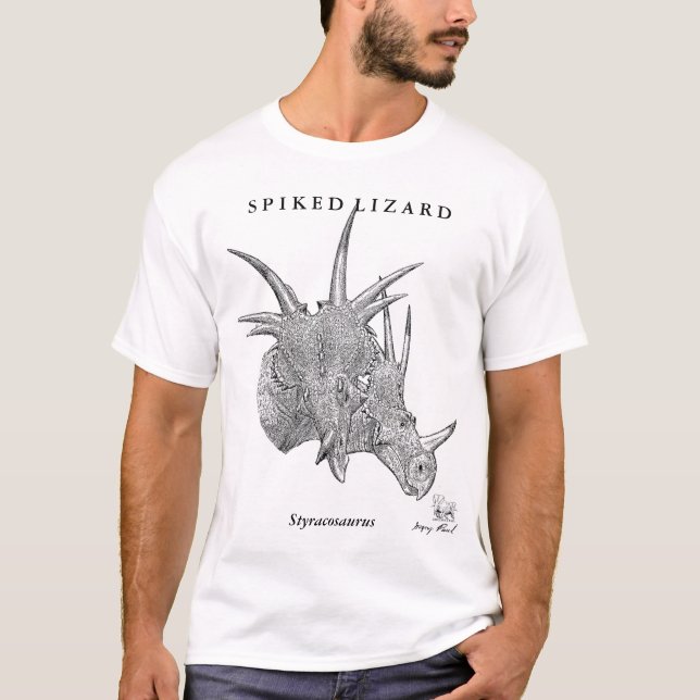 Dinosaurier-ShirtStyracosaurus Gregory Paul T-Shirt (Vorderseite)