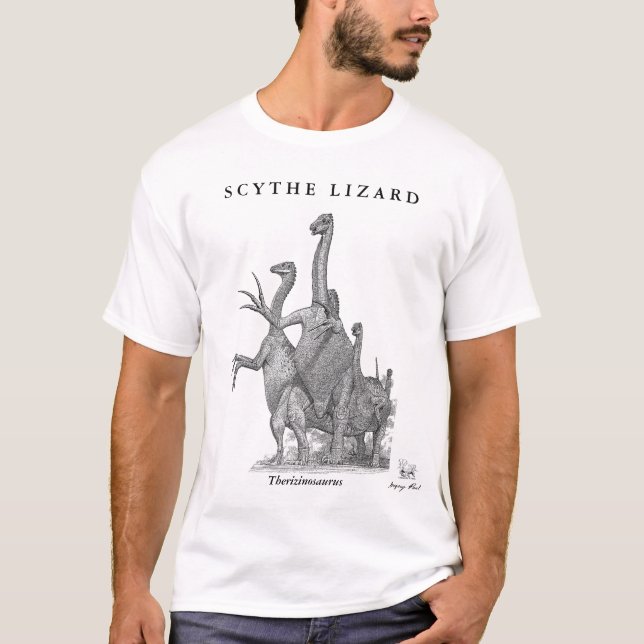 Dinosaurier-ShirtTherizinosaurus Gregory Paul T-Shirt (Vorderseite)