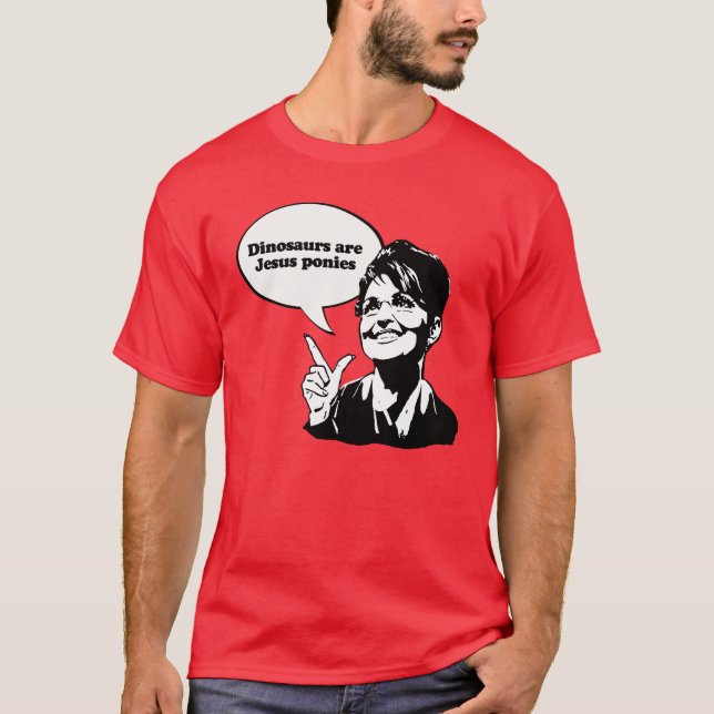 Dinosaurier sind Jesus-Ponys T-Shirt (Vorderseite)