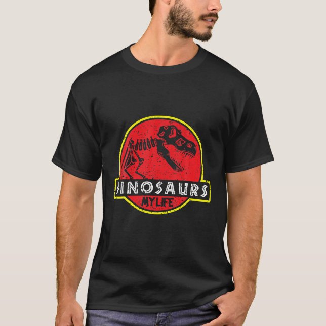 Dinosaurier sind mein Leben T-Shirt (Vorderseite)