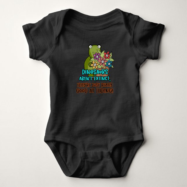 Dinosaurier sind nicht ausgestorben... Niedliches  Baby Strampler (Vorderseite)