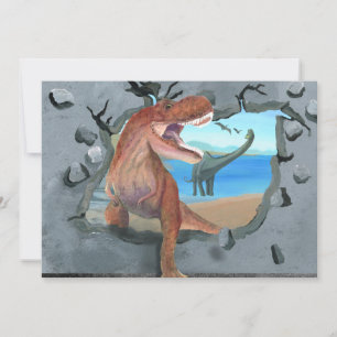 Dinosaurier sind zurück! einladung