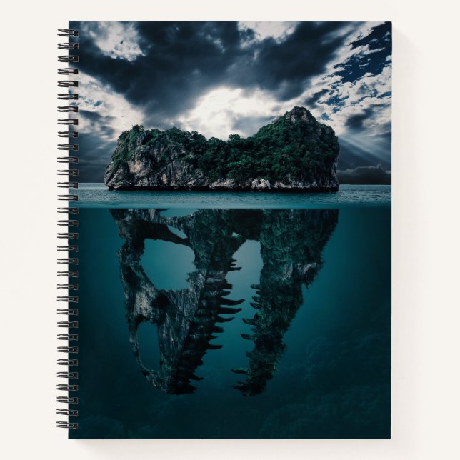 Dinosaurier Skull Island Notizbuch (Vorderseite)