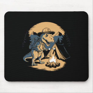 Dinosaurier-Spähtrupp-Camping für Kinder Jungen Mä Mousepad
