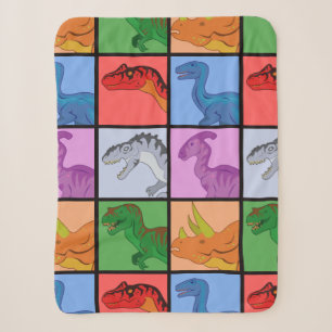 Dinosaurier Squares Sherpadecke