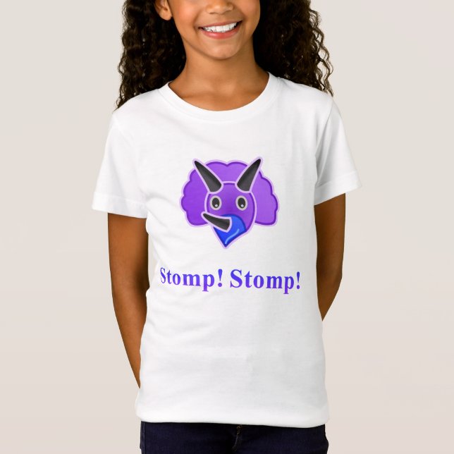 Dinosaurier stampfen stampfen KinderShirt T-Shirt (Vorderseite)