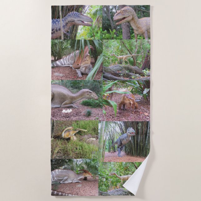 Dinosaurier Strandtuch (Vorderseite)