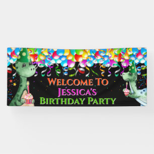 Dinosaurier Streamer Ballons leuchtendes farbiges Banner