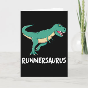 Dinosaurier T-Rex Dino Lustige Übung Cardio Laufen Karte