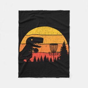 Dinosaurier T-Rex Disc Golf Spieler Sportliebhaber Fleecedecke