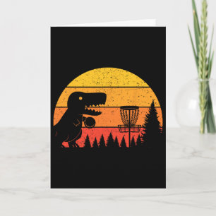 Dinosaurier T-Rex Disc Golf Spieler Sportliebhaber Karte