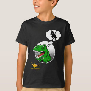 Dinosaurier T-Rex Kurze Arme Lustiger Witz Flasche T-Shirt