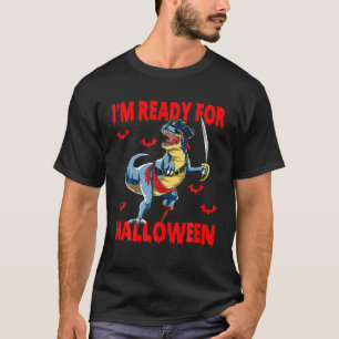 Dinosaurier T Rex Pirate Funny Ich bin zu Hallowee T-Shirt