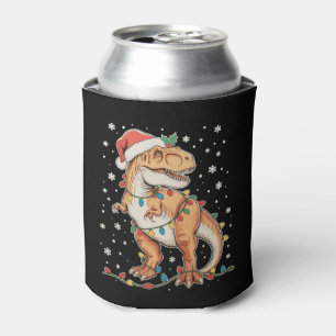 Dinosaurier T Rex Weihnachten Dino Weihnachtsbeleu Dosenkühler