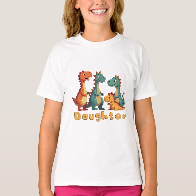 Dinosaurier T - Shirt (Tochter) (Vorderseite)