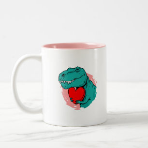 Dinosaurier-Tag Zweifarbige Tasse