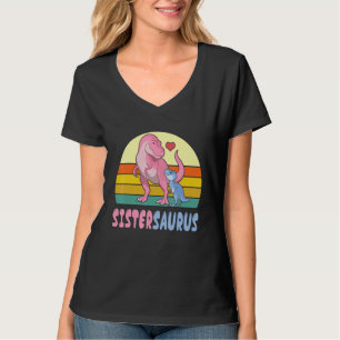 Dinosaurier tanzen glücklich zu mir Bruder Sis T-Shirt