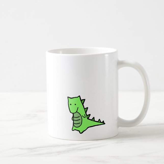 Dinosaurier-Tassen-Weiß Kaffeetasse (Rechts)