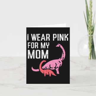 Dinosaurier tragen Pink zur Mama Brustkrebserwarze Karte