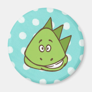 Dinosaurier-Tupfen-Magnet (im Blau und im Grün) Magnet