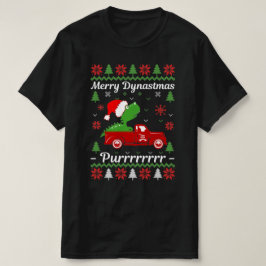 Dinosaurier Tyrannosaurus Ugly Weihnachtssüßer T-Shirt