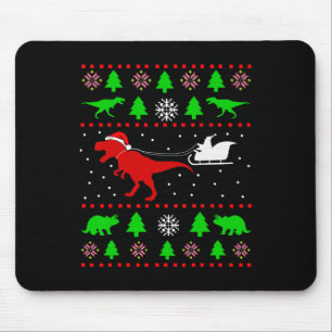 Dinosaurier Ugly Weihnachten für Erwachsene Kinder Mousepad