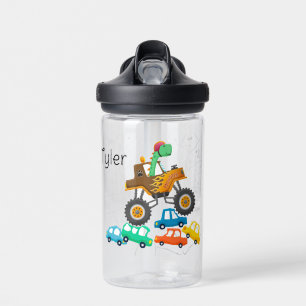 Dinosaurier und Monster Truck Wasserflasche Trinkflasche