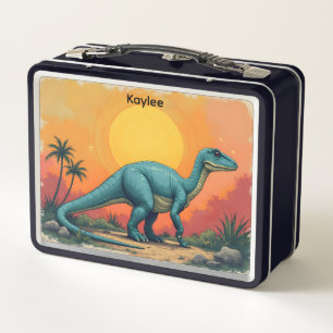 Dinosaurier und Sun Kid Metall Brotdose