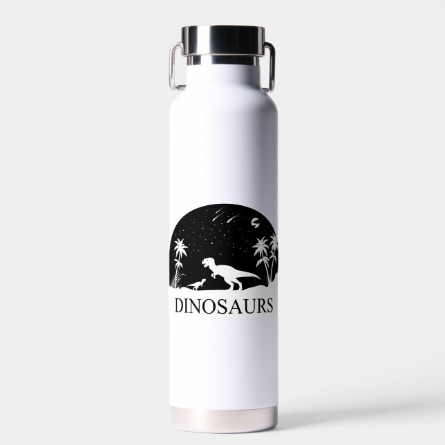 Dinosaurier unter den Sternen Trinkflasche (Vorne)
