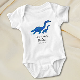 Dinosaurier Vater und Baby Personalisiert Strampler