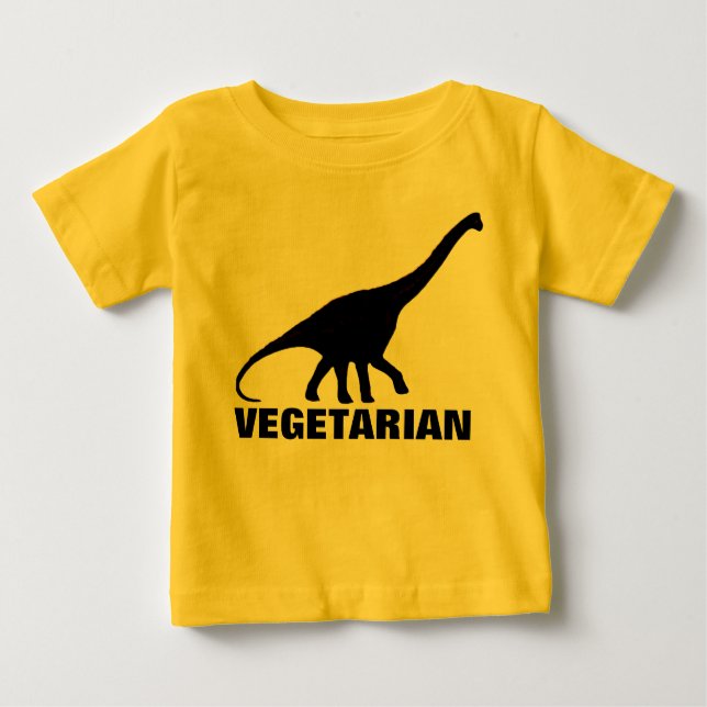 Dinosaurier VEGETARIER T - Shirt (Vorderseite)