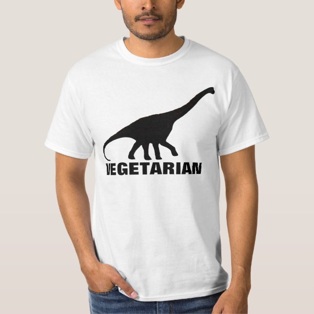 Dinosaurier VEGETARIER T - Shirt (Vorderseite)