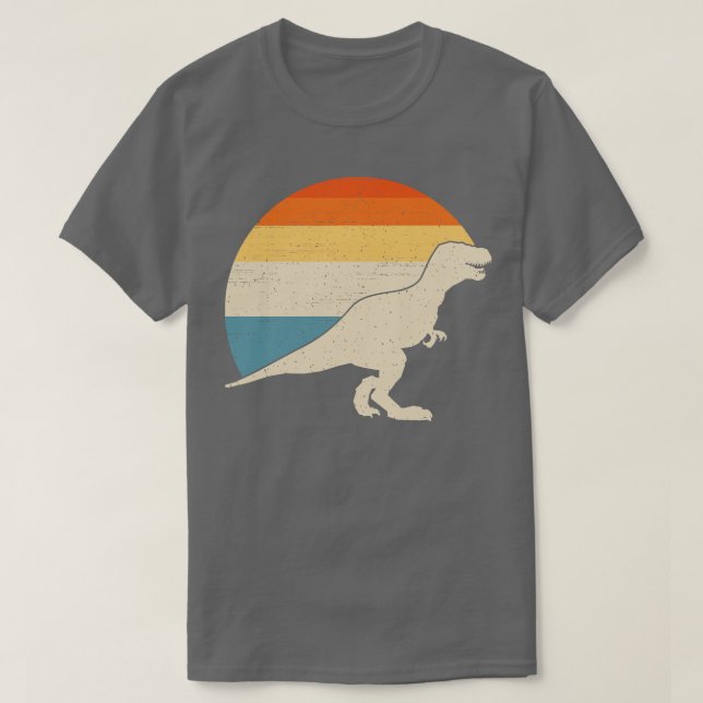 Dinosaurier Vintag Sunset T-Shirt (Design vorne)