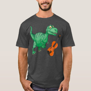 Dinosaurier Violin Funny Good Dinosaur Violin T-Shirt