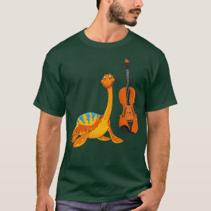 Dinosaurier Violin Funny Good Dinosaur Violin T-Shirt