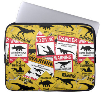 Dinosaurier Vorsichtszeichen Laptopschutzhülle
