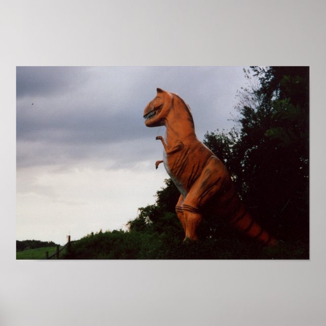 Dinosaurier wandern noch immer durch die Erde Poster (Vorne)