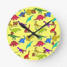 Dinosaurier-Wanduhr