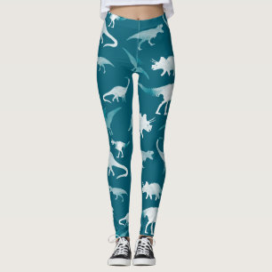 Dinosaurier Wasserfarbe: Textilmuster Leggings