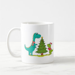 Dinosaurier Weihnachten feiern Kaffeetasse