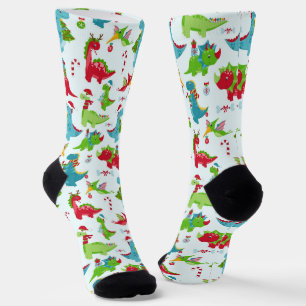 Dinosaurier Weihnachten Socken