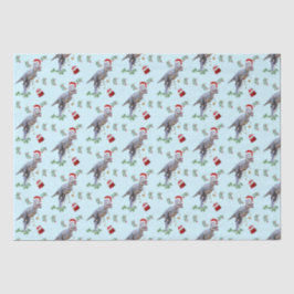 Dinosaurier Weihnachtszettel Seidenpapier