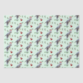 Dinosaurier Weihnachtszettel Seidenpapier