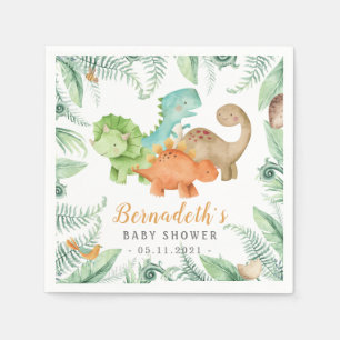 Dinosaurier Wild Baby Shower Napkins Serviette