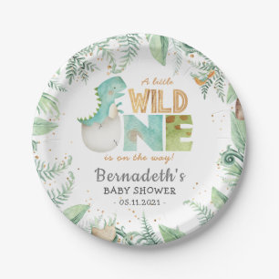 Dinosaurier Wild Baby Shower Paper Teller