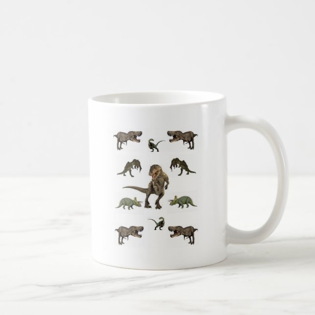 Dinosaurier Wrapping Paper Kaffeetasse (Rechts)