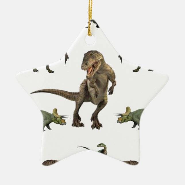 Dinosaurier Wrapping Paper Keramikornament (Vorne)
