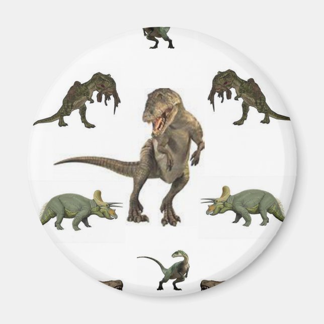 Dinosaurier Wrapping Paper Magnet (Vorne)