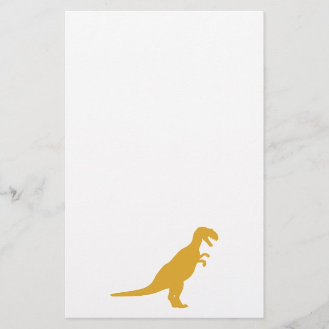 Dinosaurier Yellow Briefpapier (Vorderseite)