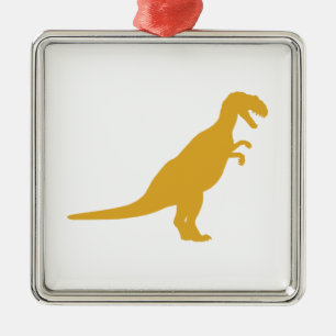 Dinosaurier Yellow Silbernes Ornament